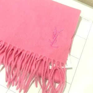 YSL scarf wool in pink color NWT